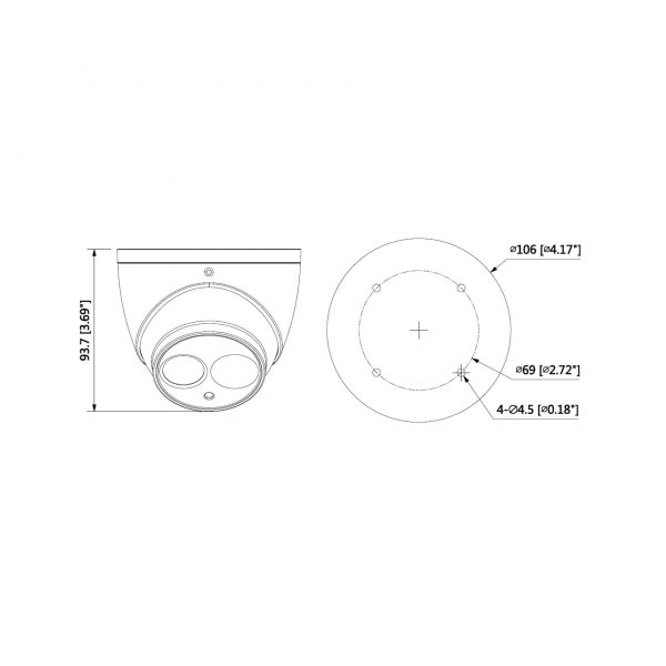 دوربین دام داهوا مدل HAC-HDW1200EMP - Image 3