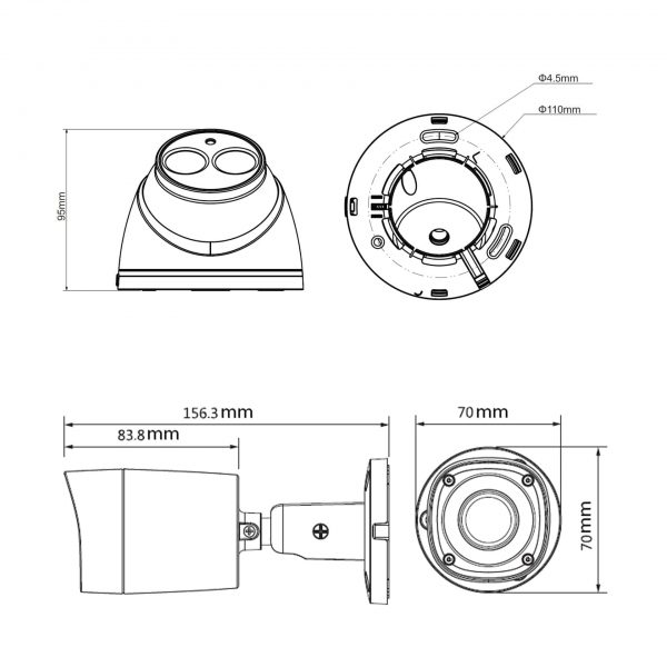 کیت ۸ عددی دوربین مکسرون سری MHC-1100 - Image 3
